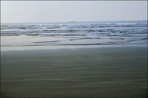 Indian ocean from Sittwe, Burma