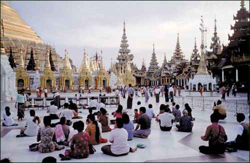 Shwedagon Pagoda, Rangoon, Burma